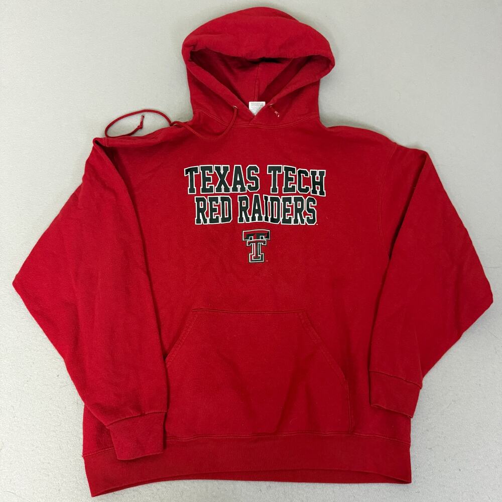 Jerzees NuBlend Texas Tech Red Raiders Hoodie XL Red Pullover Sweatshirt